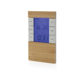 Stazione meteo in plastica RCS e bambù Utah FullGadgets.com
