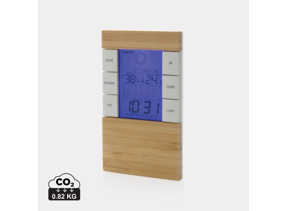 Stazione meteo in plastica RCS e bambù Utah FullGadgets.com