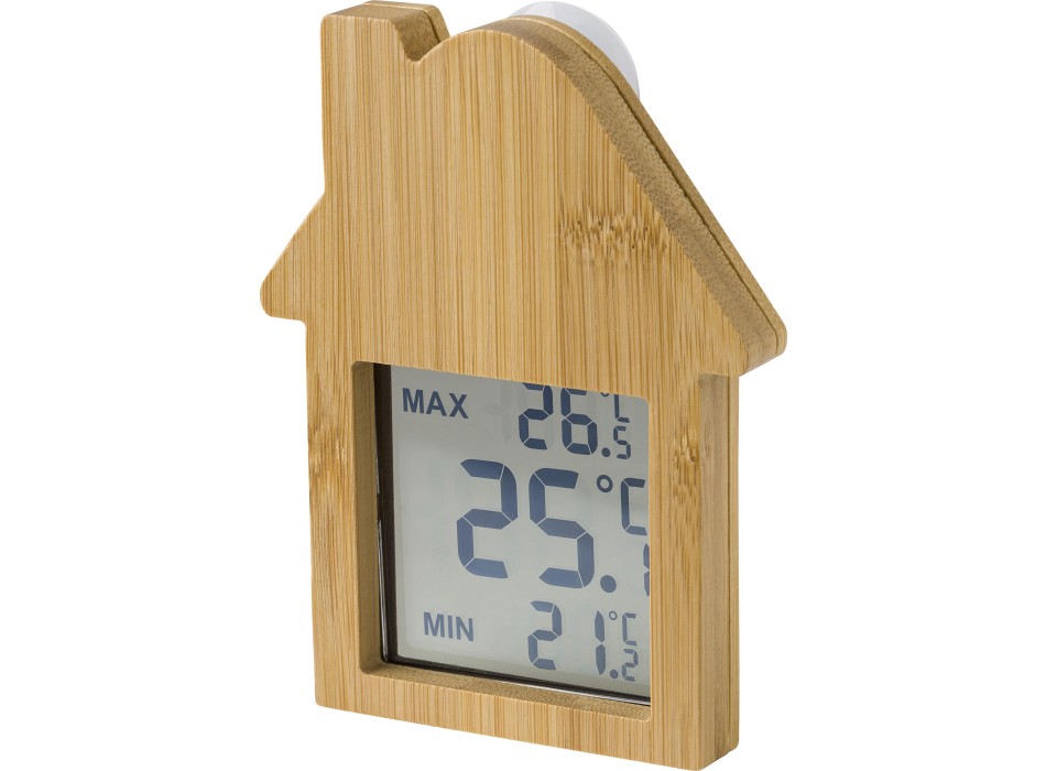 Stazione meteorologica in bambù a forma di casa Lane FullGadgets.com