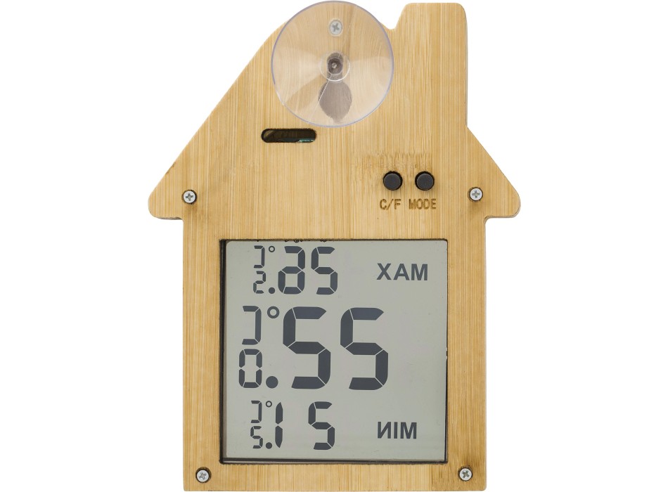 Stazione meteorologica in bambù a forma di casa Lane FullGadgets.com