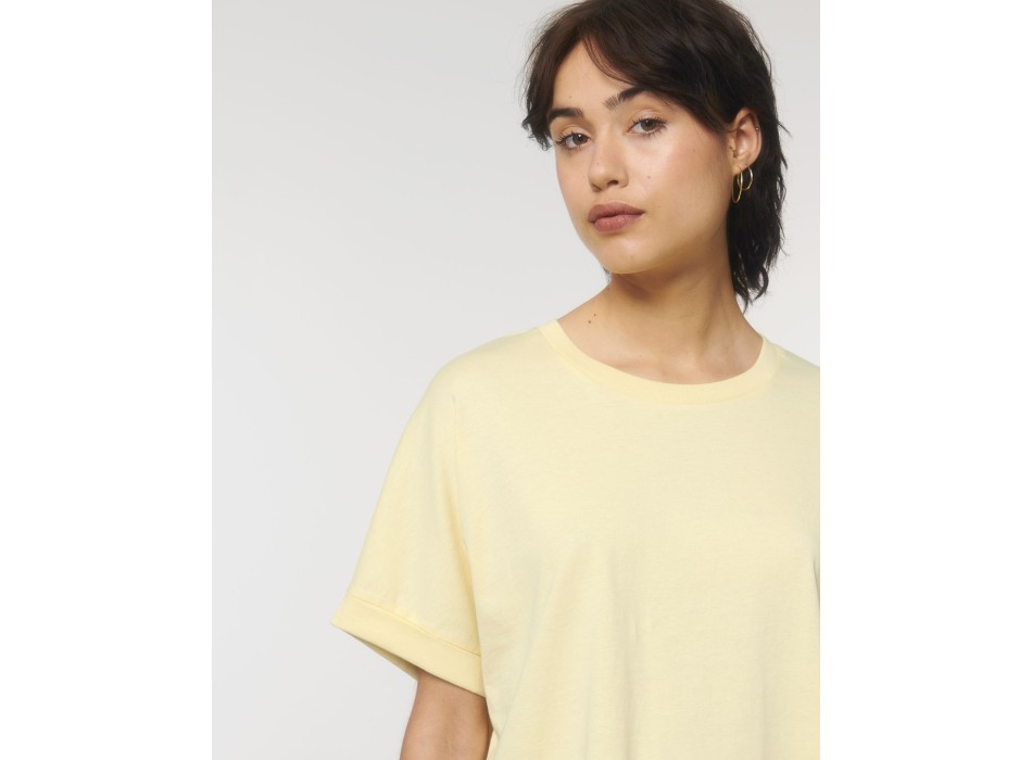 Stella Collider - T-shirt da donna con manica arrotolata FullGadgets.com