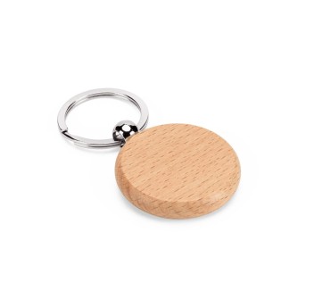 STEWIE ROUND. Portachiavi rotondo in legno di faggio FullGadgets.com