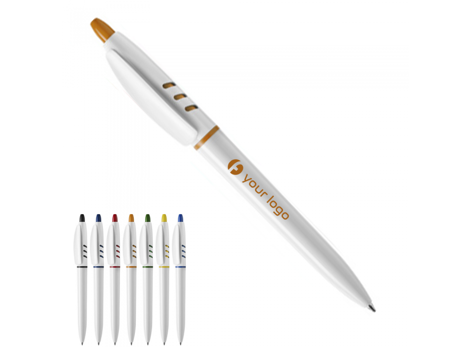 Stilolinea, Penna a sfera in plastica, fusto bianco FullGadgets.com