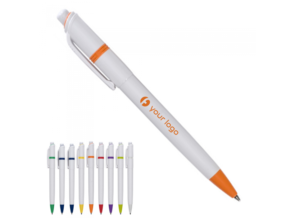 Stilolinea, Penna  sfera in plastica, fusto bianco FullGadgets.com