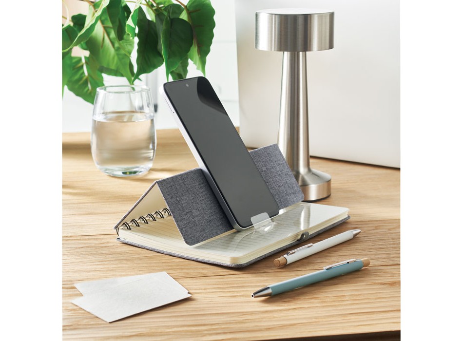 STRATA - Notebook A5 con supporto per telef FullGadgets.com