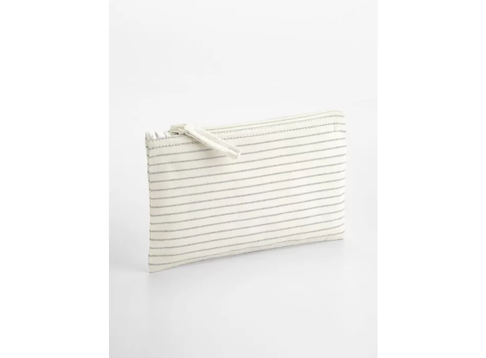 Striped Organic Cotton Accessory Pouch FullGadgets.com