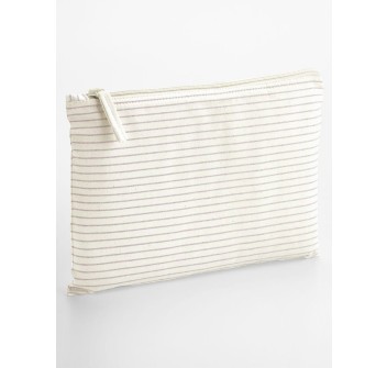 Striped Organic Cotton Accessory Pouch FullGadgets.com