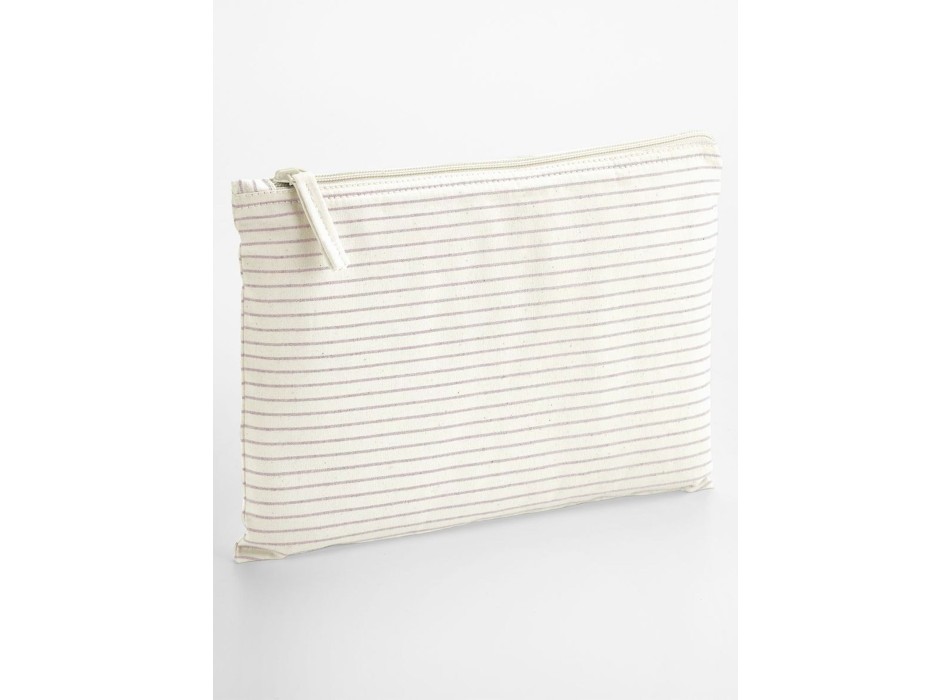 Striped Organic Cotton Accessory Pouch FullGadgets.com
