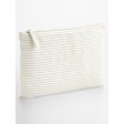 Striped Organic Cotton Accessory Pouch FullGadgets.com