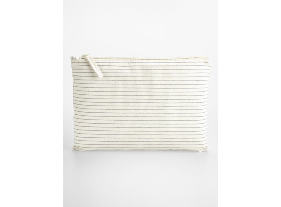 Striped Organic Cotton Accessory Pouch FullGadgets.com