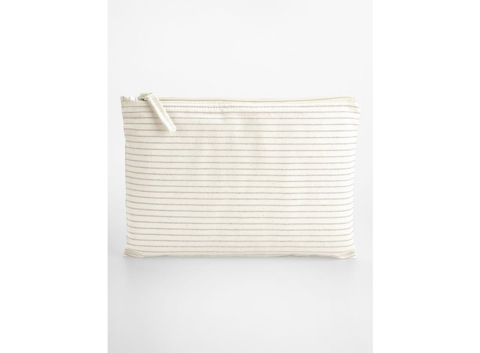 Striped Organic Cotton Accessory Pouch FullGadgets.com