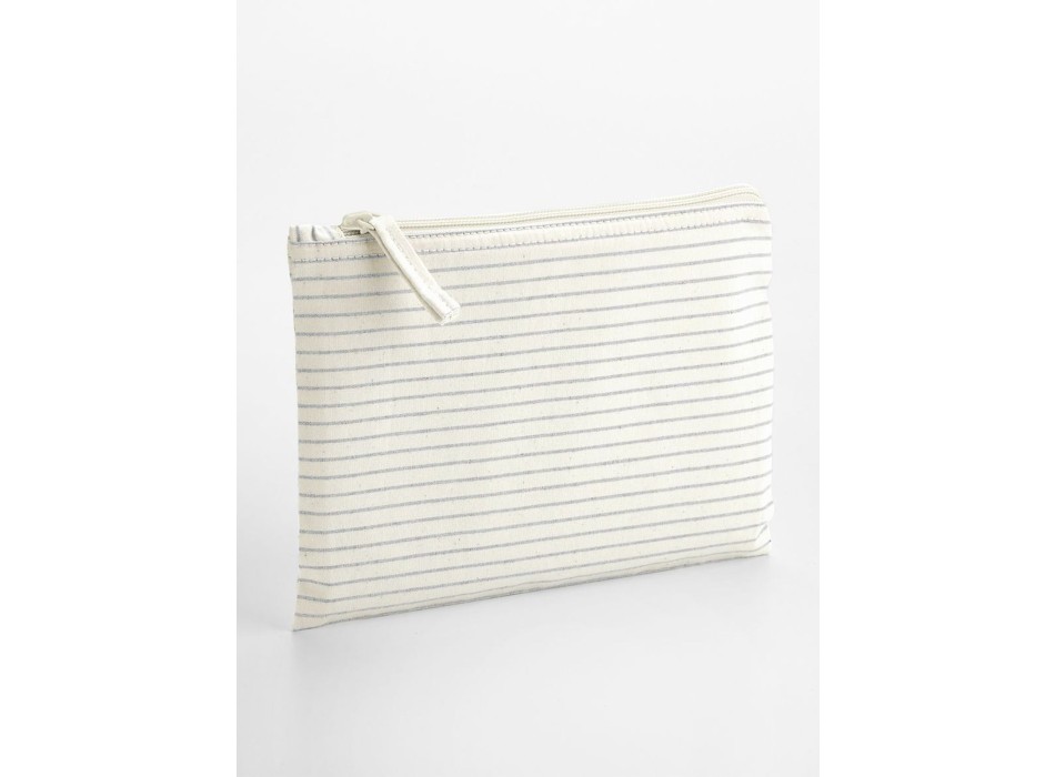 Striped Organic Cotton Accessory Pouch FullGadgets.com