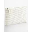 Striped Organic Cotton Accessory Pouch FullGadgets.com