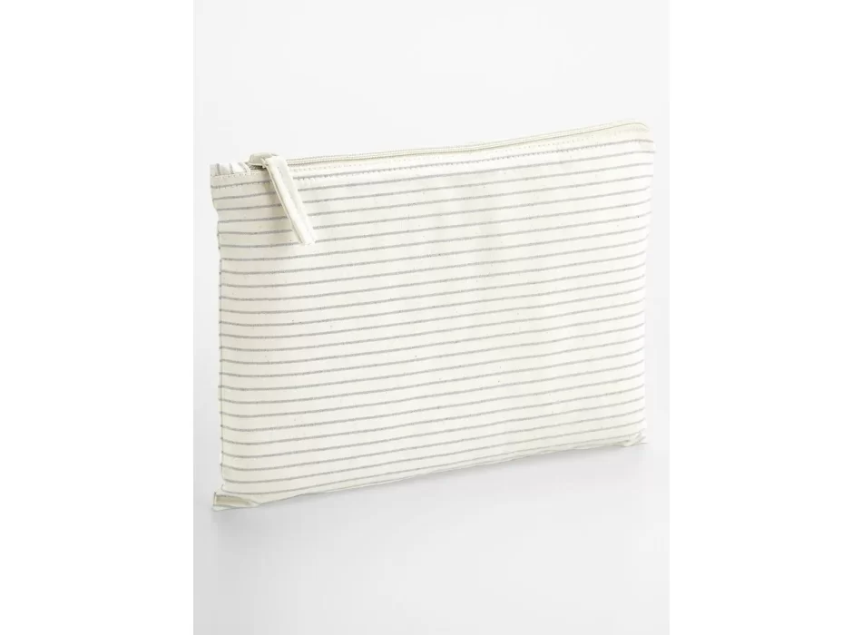 Striped Organic Cotton Accessory Pouch FullGadgets.com