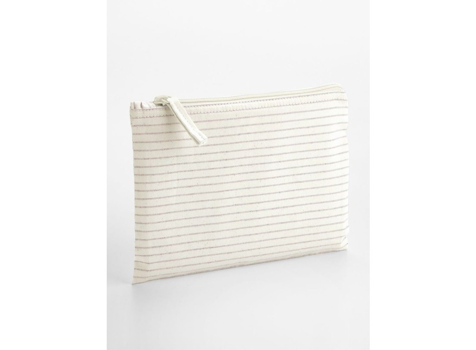 Striped Organic Cotton Accessory Pouch FullGadgets.com