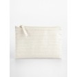 Striped Organic Cotton Accessory Pouch FullGadgets.com