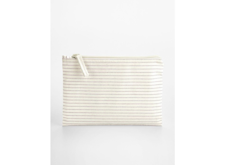 Striped Organic Cotton Accessory Pouch FullGadgets.com