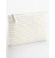 Striped Organic Cotton Accessory Pouch FullGadgets.com
