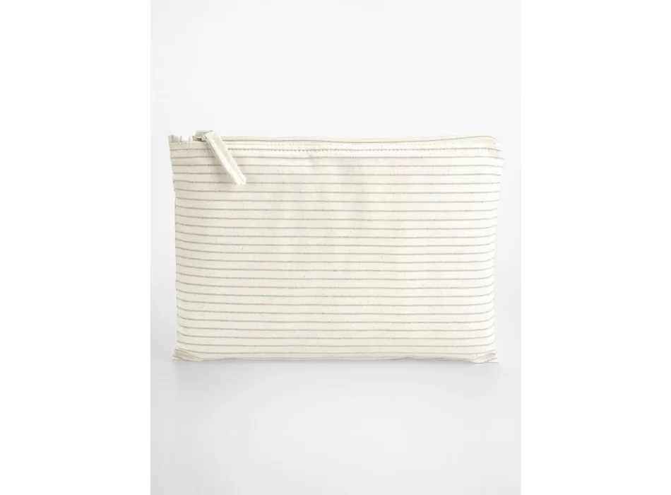 Striped Organic Cotton Accessory Pouch FullGadgets.com