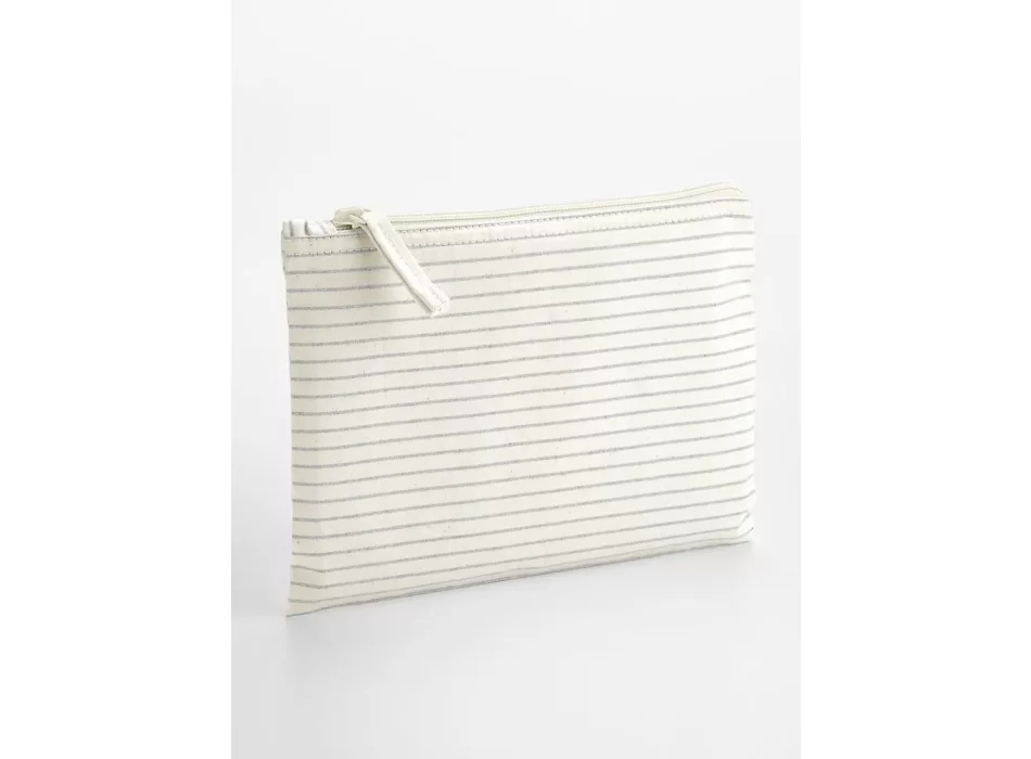 Striped Organic Cotton Accessory Pouch FullGadgets.com
