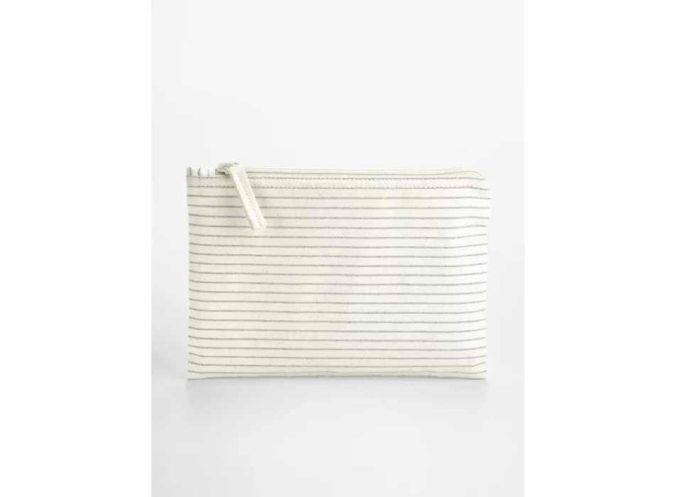 Striped Organic Cotton Accessory Pouch FullGadgets.com