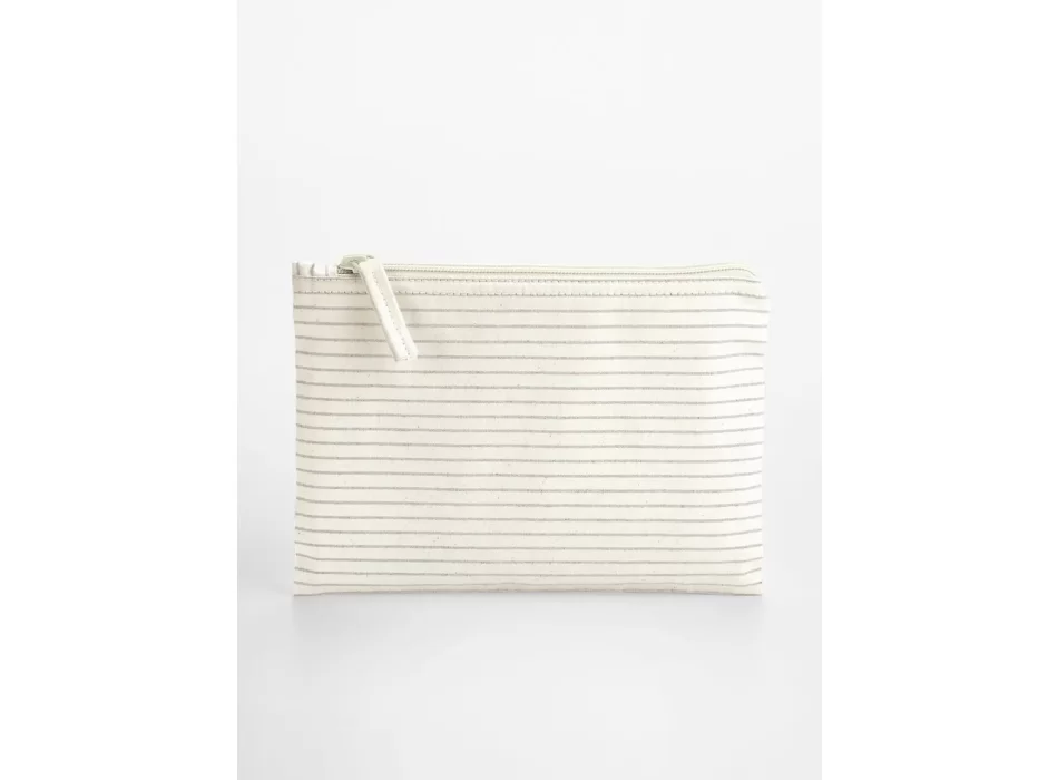 Striped Organic Cotton Accessory Pouch FullGadgets.com