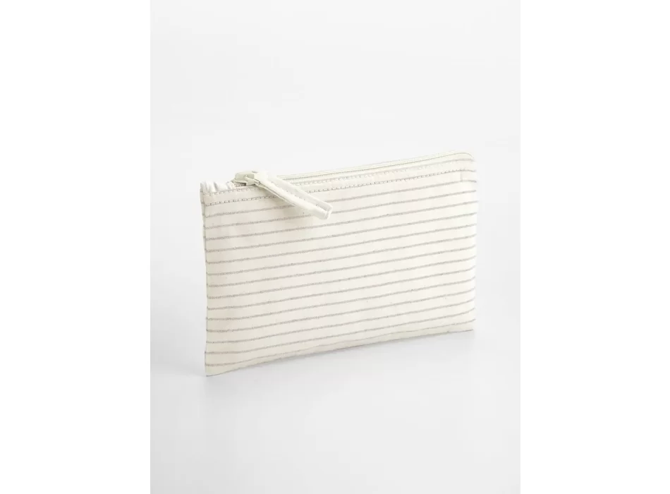 Striped Organic Cotton Accessory Pouch FullGadgets.com