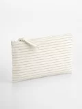 Striped Organic Cotton Accessory Pouch