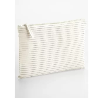 Striped Organic Cotton Accessory Pouch FullGadgets.com