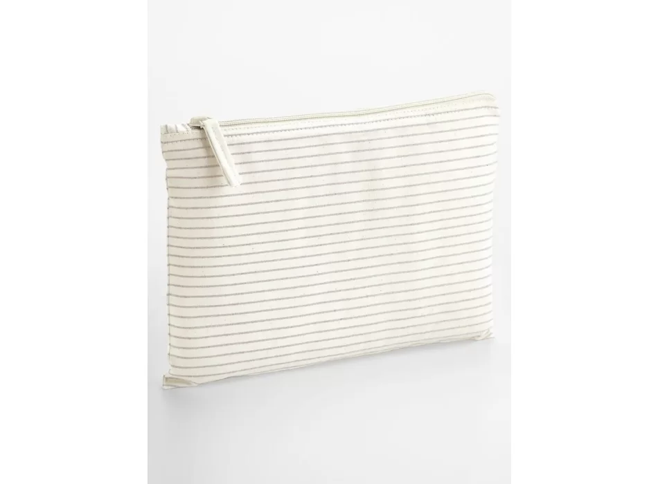 Striped Organic Cotton Accessory Pouch FullGadgets.com