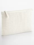 Striped Organic Cotton Accessory Pouch