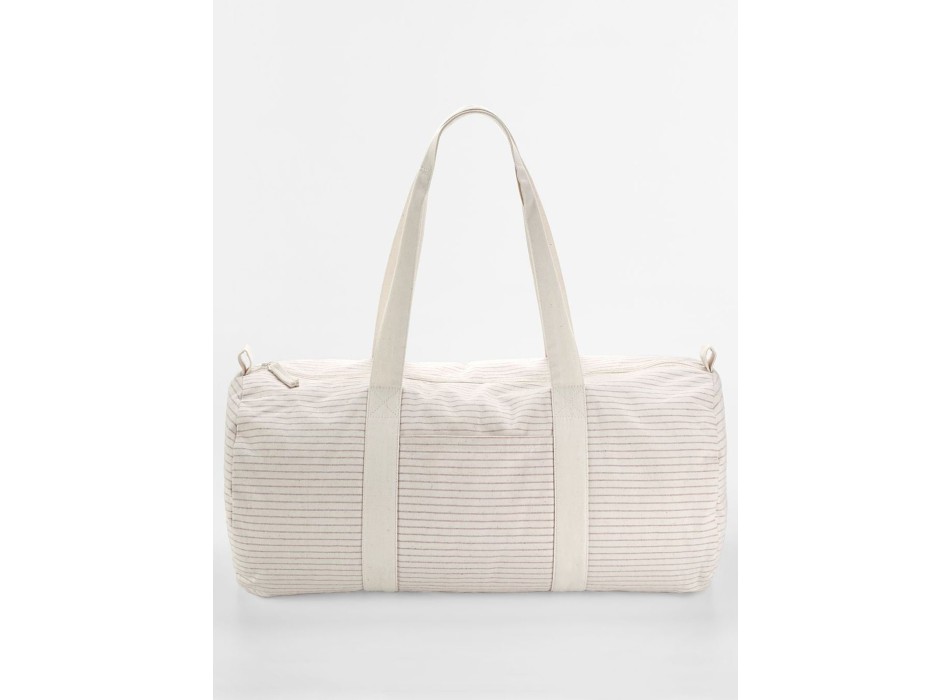 Striped Organic Cotton Barrel Bag FullGadgets.com