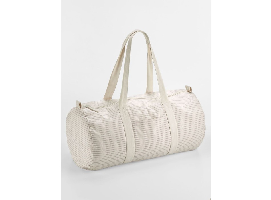 Striped Organic Cotton Barrel Bag FullGadgets.com