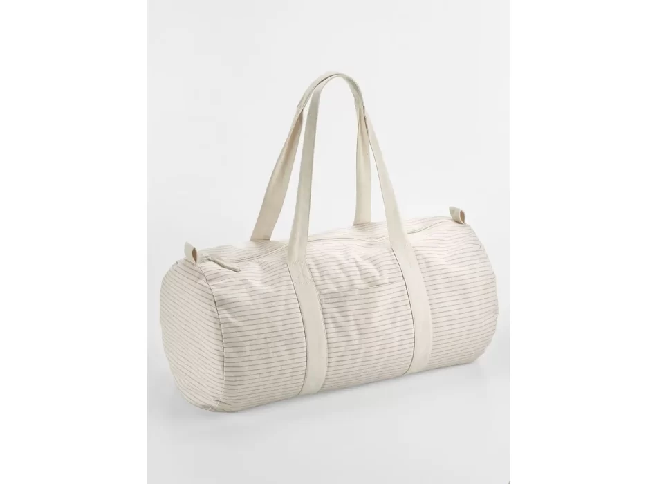 Striped Organic Cotton Barrel Bag FullGadgets.com