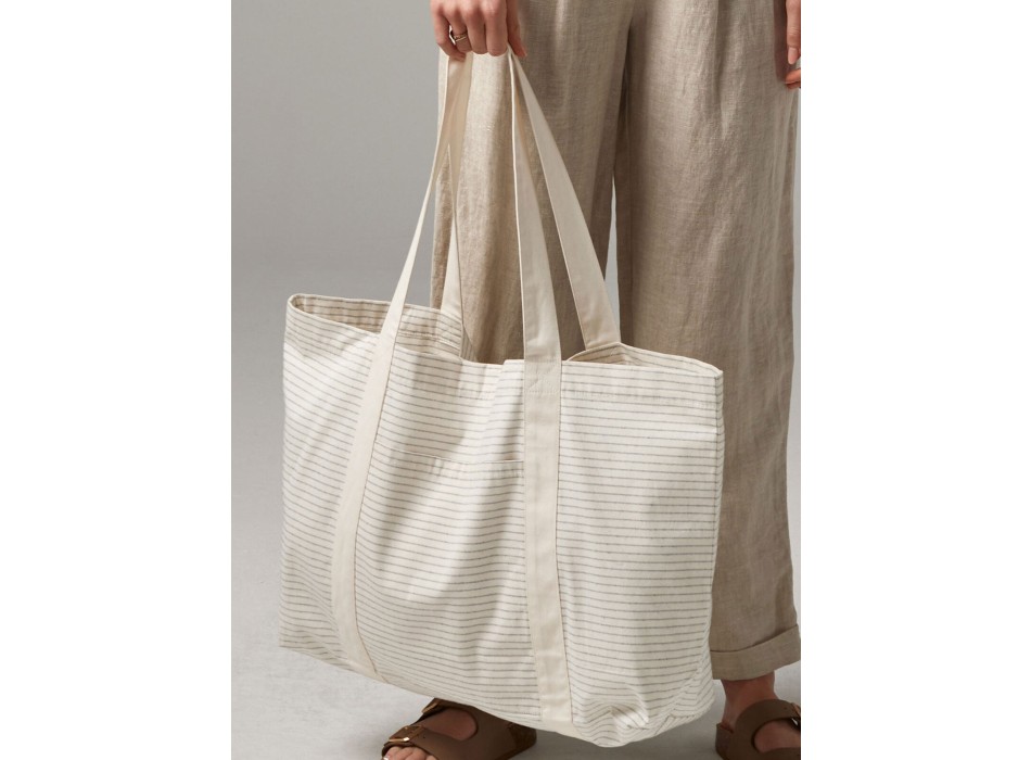 Striped Organic Cotton Shopper FullGadgets.com