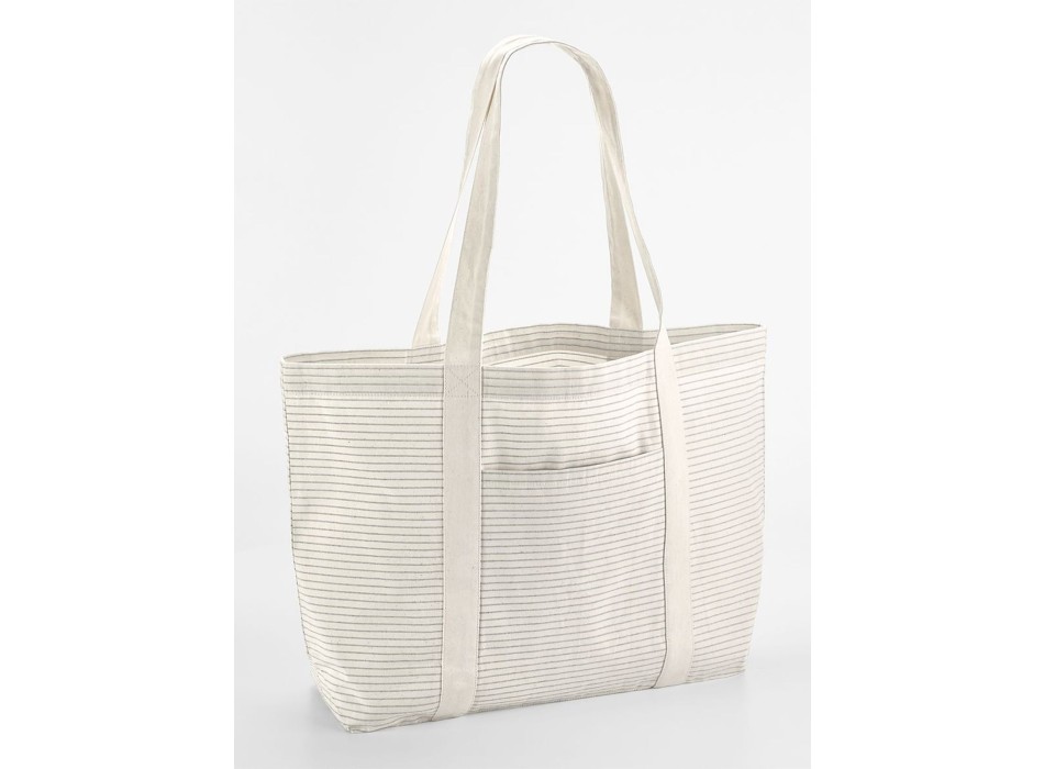 Striped Organic Cotton Shopper FullGadgets.com
