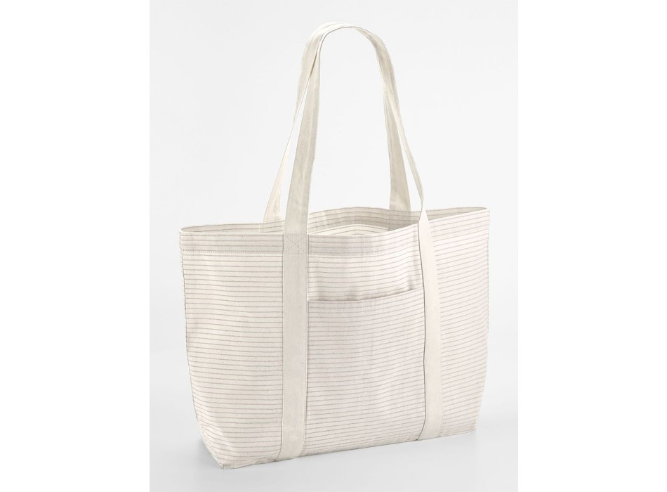 Striped Organic Cotton Shopper FullGadgets.com