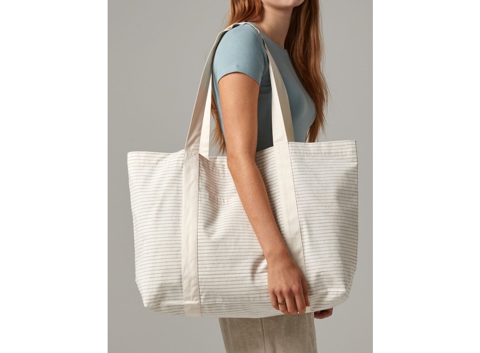 Striped Organic Cotton Shopper FullGadgets.com