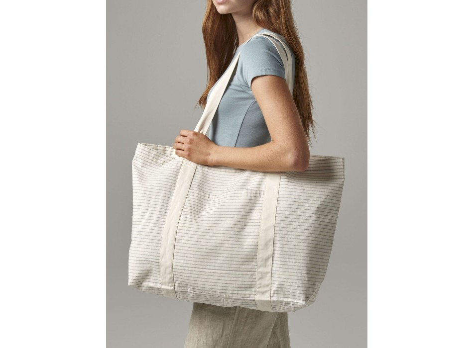 Striped Organic Cotton Shopper FullGadgets.com