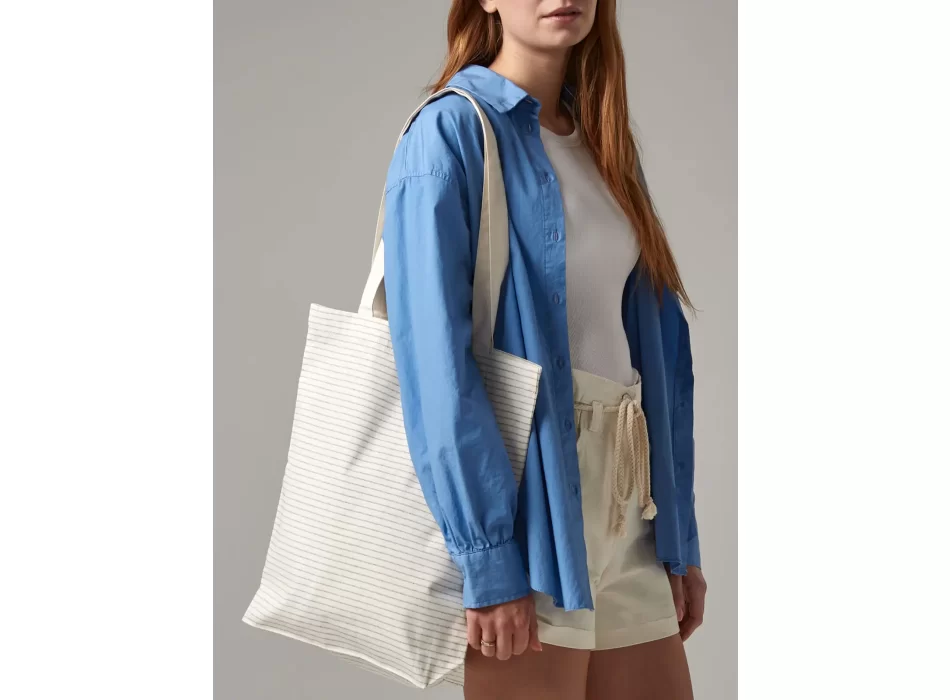 Striped Organic Cotton Tote FullGadgets.com