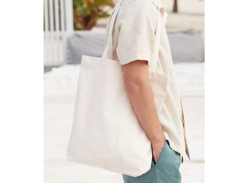 Striped Organic Cotton Tote FullGadgets.com