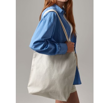 Striped Organic Cotton Tote FullGadgets.com