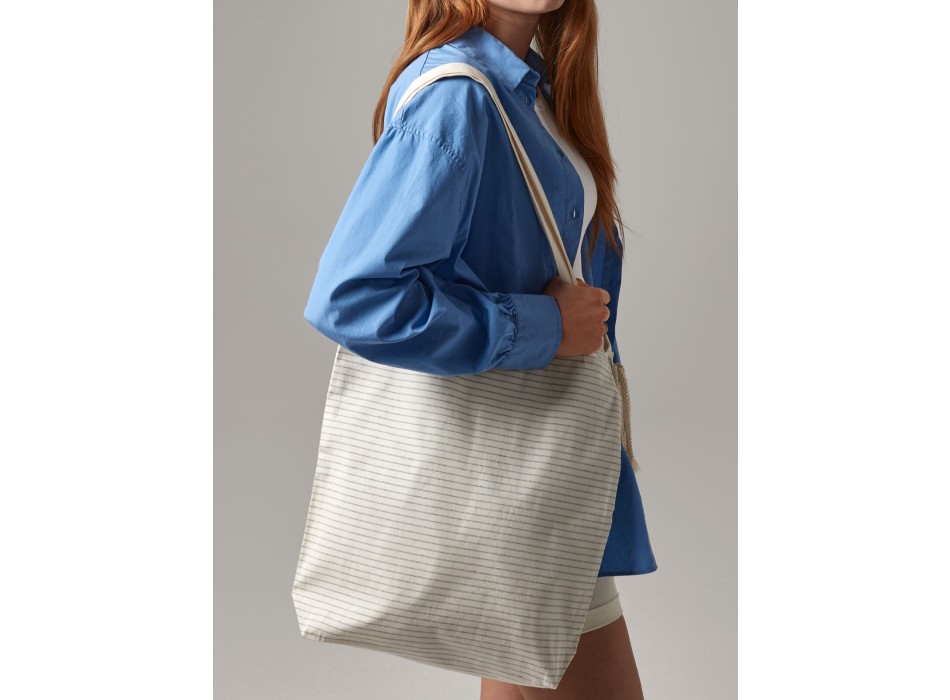 Striped Organic Cotton Tote FullGadgets.com