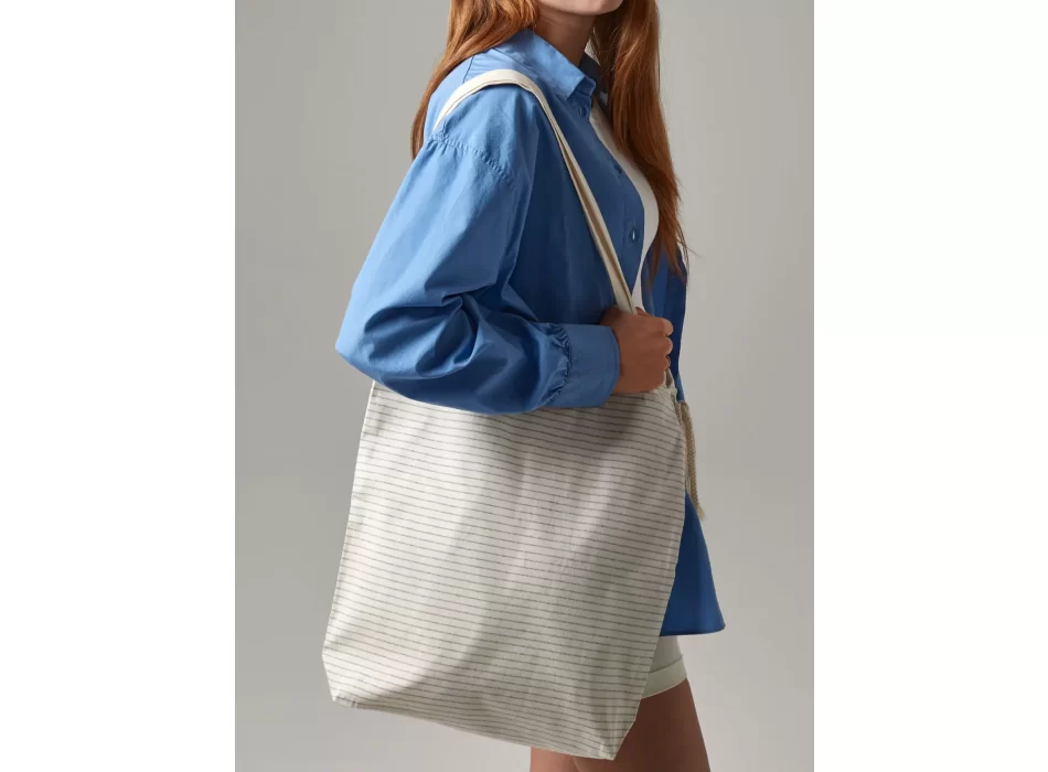 Striped Organic Cotton Tote FullGadgets.com