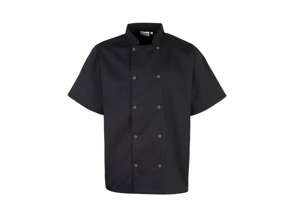 Studded Front Shorts Sleeve Chef's Jacket FullGadgets.com