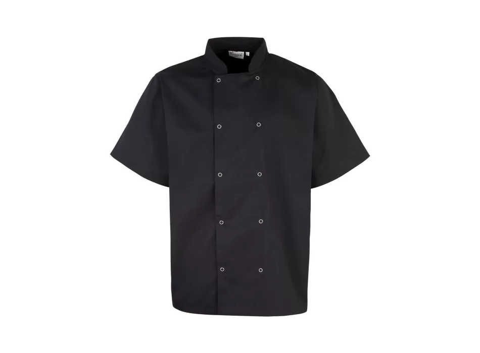 Studded Front Shorts Sleeve Chef's Jacket FullGadgets.com