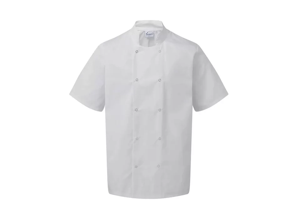 Studded Front Shorts Sleeve Chef's Jacket FullGadgets.com