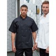 Studded Front Shorts Sleeve Chef's Jacket FullGadgets.com