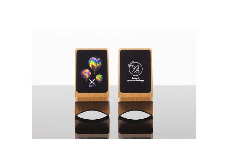 Supporto in legno wireless, luminoso, da 15 W SCX.design W16 FullGadgets.com