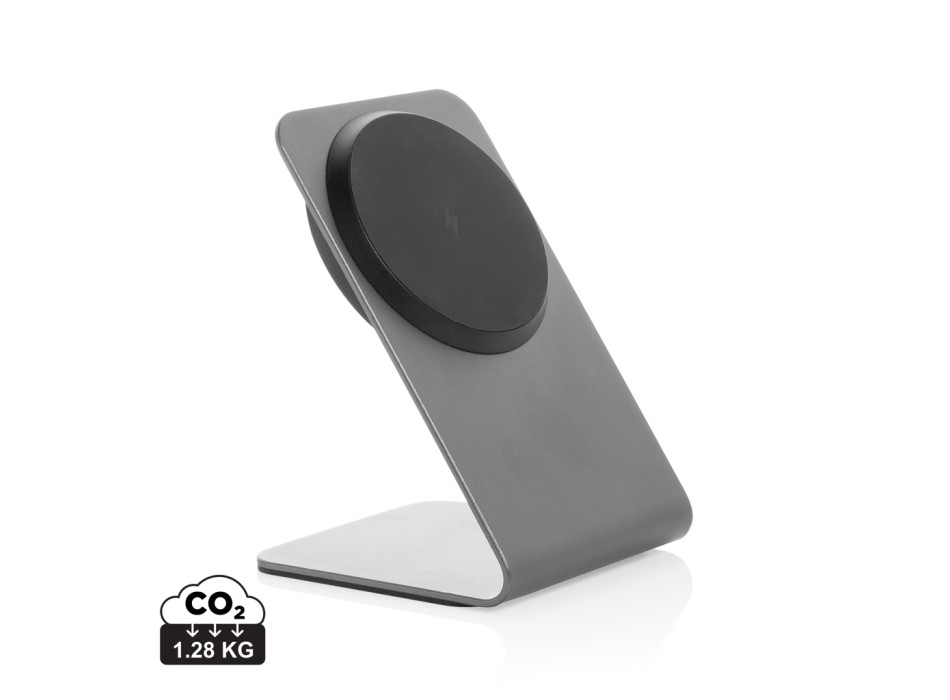 Supporto magnetico Terra con ricarica 15W in rAlluminio FullGadgets.com